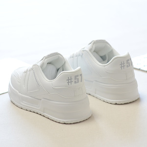 Zapatos Deportivos Casuales de Moda para Hombre, Diseño Transpirable, Color Blanco, Versátiles, con Suela Gruesa, Novedad de Otoño - Product Image 4