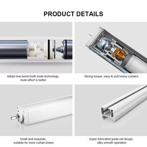 Телескопические рельсы для занавесок, Wi-Fi, электрические рельсы для занавесок, моторизованные рельсы для занавесок - Product Image 6