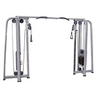 Appareil de musculation multifonctionnel professionnel à double câble croisé, structure en acier, pile de poids de 198 kg, pour entraînement complet du corps