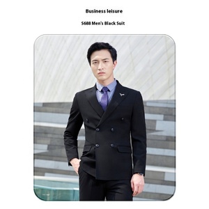 Tenue de travail professionnelle élégante pour hommes et femmes, tenue de directeur, tenue d'automne élégante à col en V - Product Image 6