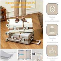 Valise trolley durable et résistante aux rayures, nouvelle collection 2026, en PC, avec serrure à code antivol, pour personnalisation OEM de marque
