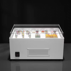 Vitrine réfrigérée à rideau d'air de type île commerciale pour la présentation de gâteaux en <span class=keywords><strong>boulangerie</strong></span> - Product Image 2