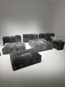 Sofá Gaoding 1:1 Pixel de una plaza, cuero genuino, minimalismo italiano, cuero completo, venta directa de fábrica de Foshan - Product Image 2