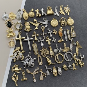 <span class=keywords><strong>BD</strong></span>-C4685 bricolage mode mélange CZ breloques faisant des bijoux Animal pendentif tortue oiseau hibou ours araignée pour collier croix soleil sac breloque - Product Image 2