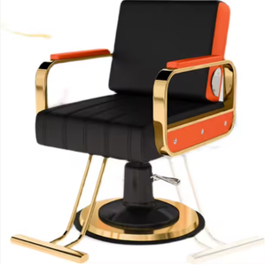 Sillón de Barbería Moderno y Contemporáneo de Acero Inoxidable para Salones, Barberías, Spas, Peluquerías y Salones de Belleza - Product Image 3