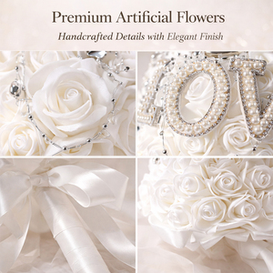 Bouquet de Mariée Style Occidental en Gros, Roses Artificielles, Fleurs pour la Mariée, Bouquet de Jetée Européen <span class=keywords><strong>et</strong></span> Américain Simulé - Product Image 3