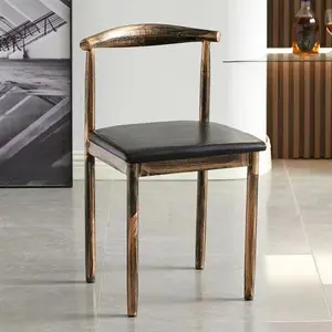 Kostenloses Muster Designer modernes Leder Luxus 4-Personen Esstisch und Stuhl Freizeit Esstisch Stuhl