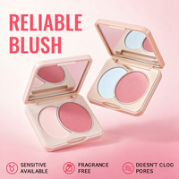 Palette de fards à joues repulpants rose rosé pour maquillage quotidien OEM ODM Logo personnalisé