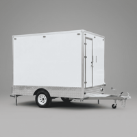 Remorque WC portable économique et écologique à structure simple avec panneau à double paroi et réservoir de 1500 L pour usage scolaire et public