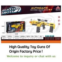 Pistola de juguete DIY popular al por mayor para niños disparador automático de espuma motorizado con 40 dardos de bala suave compatibles con NERF regalo de Navidad