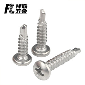 Tornillos autorroscantes Fenglian 410 de acero inoxidable con cabeza plana Phillips A2-70 para placa de hierro, tubo cuadrado y hierro angular - Product Image 3