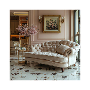 2024 AI Concept French Romantic Pink Sofa Diseño creativo Ocio Espacio Pabellón Adecuado Color Textura 3D Muebles para el hogar - Product Image 1