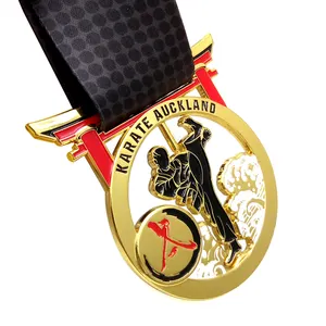 Gymnastik Kung Fu Kickboxen Japanische Judo Kubok Günstige MMA Taekwondo Metall Karate Custom Sport Medaille