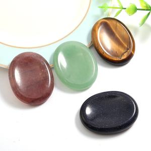Crystal Worry Stone Thumb Gemstone Natural Healing Crystal Therapy Reiki Massage <span class=keywords><strong>Chakra</strong></span> Worry Stone - Product Image 3