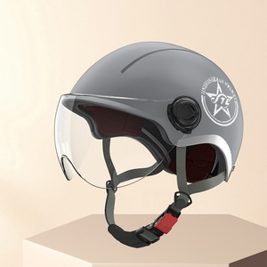 Casco da Ciclismo per Sport all'Aperto, Protezione Solare Estiva, per Tutte le Stagioni, Casco Semiaperto Unisex, Casco da Moto - Product Image 4