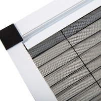 Moustiquaire plissée coulissante de type rail rétractable pour fenêtre et porte