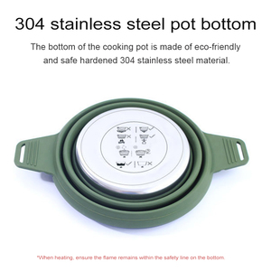 야외용 조리 냄비, 스포츠 여행 피크닉 냄비, 캠핑 인스턴트 라면 접이식 주전자, 휴대용 백패킹 조리 냄비 - Product Image 5