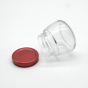 Bán Buôn 50Ml 120Ml 150Ml Lọ Thủy Tinh Cho Thạch Mứt Chim Của Tổ <span class=keywords><strong>Container</strong></span> Bánh Chai Với Màu Nắp Nhôm - Product Image 6