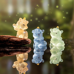 Statuetta in Resina Unicorno Luminoso Dipinta a Mano, Decorazione Fai-da-Te per Cameretta - Product Image 3