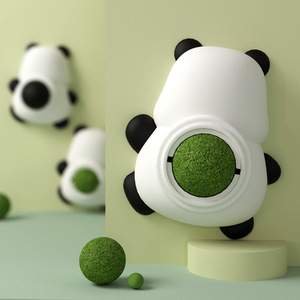 Bonita Bola de goma hinchable <span class=keywords><strong>en</strong></span> forma de huevo realista, juguete para mascotas con expresión sin imprimir para gatos, perros, interesante huevo simulado para felino - Product Image 2