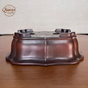 Pot à Bonsaï <span class=keywords><strong>Moderne</strong></span> de Luxe en Argile Violette Yixing Irrégulière Non Émaillée, Écologique, Capacité 1L, Pot de Fleurs sur Pied, <span class=keywords><strong>Décoration</strong></span> Maison & <span class=keywords><strong>Jardin</strong></span> - Product Image 4