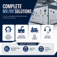 HXGN-12 12kV Appareillage de commande d'automatisation électrique personnalisé, appareillage de commutation RMU isolé au gaz SF6, en métal, pour commerçants