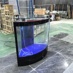 <span class=keywords><strong>Acuario</strong></span> de Cristal Personalizable con Accesorios, <span class=keywords><strong>Acuario</strong></span> de Esquina para Sala de Estar o Comedor - Product Image 4