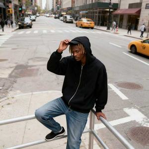 TKAN353 Vente en gros coton de luxe 500 g/m² Sweat à capuche épais en éponge française avec logo personnalisé Sweats à capuche unis surdimensionnés à fermeture éclair - Product Image 2