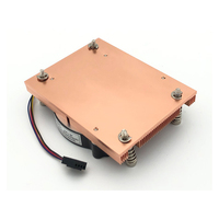 Refroidisseur radial de CPU pour ordinateur de bureau COOLSERVER 1U refroidissement par air multi-plateforme ventilateur de contrôle de température AM4 en cuivre pur