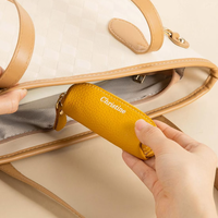 Monedero Portátil de Cuero PU RR, Mini Monedero de Cuero, Bolsa para Monedas, Porta Joyas, Porta Dinero, Estuche para Efectivo, Monedero para Mujer