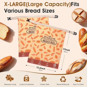 Пакеты для хлеба из пчелиного воска, 2 упаковки - Product Image 3