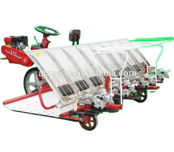 High-Tech-Reittyp 6 Reihen Paddy Transplantator Reiss amen Pflanz maschinen