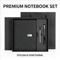 Ensemble de carnet et stylo personnalisés A5 avec boîte, kit de carnet en cuir PU pour planificateurs et organisateurs