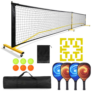 Red de Pickleball Portátil de 22 pies con Marco de Hierro y Bolsa de Transporte para Entrenamiento, Uso Adulto - Product Image 5