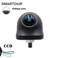 Caméra de recul grand angle pour véhicule Smarttour Caméra à objectif CCD Fisheye Caméra de recul pour véhicule de qualité d'image HD Android Universel