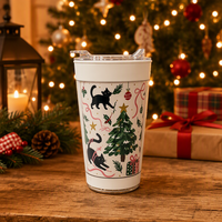 Mug à café pour cadeau de Noël, 16 oz, anti-renversement, base stable, mug original pour la maison, le bureau