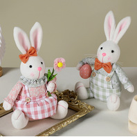 Boneka Kelinci Paskah dan Kurcaci Bentuk Hewan dari Poliester 30,5cm untuk Pabrik Baru