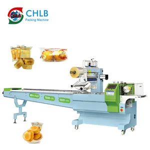 CHLB Full auto breakfast bread cake flow packing machine price pizza wrapping machine