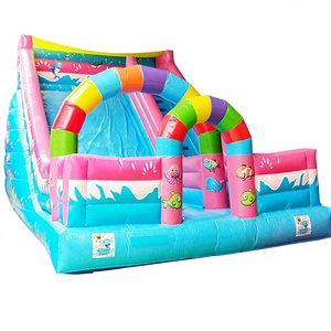 Château gonflable commercial extérieur en PVC écologique avec toboggan et mur d'escalade, thème <span class=keywords><strong>voiture</strong></span> de dessin animé, 5m*8m, pour <span class=keywords><strong>location</strong></span> - Product Image 6