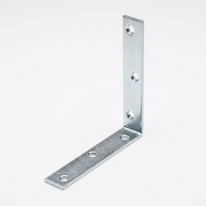 Soporte de Esquina de Acero Galvanizado, 3 mm de Espesor, Soporte Triangular Estándar de 4 Pulgadas - Product Image 1