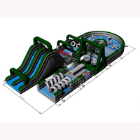 Jeu combiné de saut gonflable Bouncer Course d'obstacles insensés du fabricant