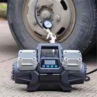 300L Fast Inflating 12V Cabled Heavy Duty Car Tyre Compressor With Double Cylinders Fast Inflating Car Inflator Speed
