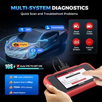Escáner de Diagnóstico OBD2 CRP129E V2.0 Elite, Pantalla de 5 Pulgadas, Android 8.1, Rojo/Negro, Compatible con FCA AutoAuth, ABS, SRS, Motor
