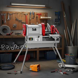 Machine à fileter les tuyaux électriques Vevor, 1/2-4 pouces NPT, outil de filetage des tuyaux en acier pour la plomberie, qualité professionnelle - Product Image 2