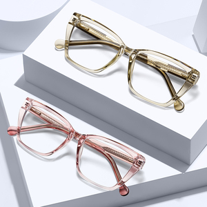 DOISYER DOISYER donna TR90 Fashion Cat-Eye <span class=keywords><strong>occhiali</strong></span> <span class=keywords><strong>da</strong></span> <span class=keywords><strong>vista</strong></span> con montatura trasparente con cerniera a molla <span class=keywords><strong>occhiali</strong></span> <span class=keywords><strong>da</strong></span> <span class=keywords><strong>vista</strong></span> Anti luce blu - Product Image 2