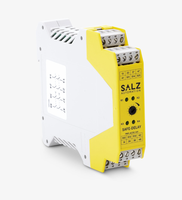 Relé de Parada de Emergencia Seguro SALZ Automation SA-SAFE-DL-01-00 2NO No Delimitado Del. Contactos 0.03-30s SIL3/Cat4/PLe 24V AC/DC de Fabricación Industrial