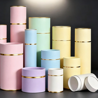 Emballage en tube de papier kraft recyclable avec couvercle à ouverture facile, impression de logo personnalisée, pour cosmétiques, baumes à lèvres