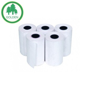 Rouleau de papier thermique haute sensibilité, petit format, pour les reçus des terminaux de point de vente et les enregistrements de transactions - Product Image 1