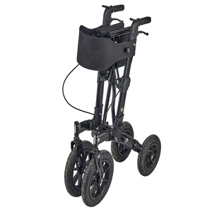 Déambulateur pliant en aluminium pour extérieur, avec accoudoirs médicaux réglables en hauteur, certifié CE ISO, capacité de 180 kg, pour personnes âgées/handicapées - Product Image 4