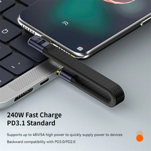 Khuỷu tay USB 4.0 Gen3 40Gbps FPC <span class=keywords><strong>C</strong></span>áp PD 240W 5A nhanh chóng sạ<span class=keywords><strong>c</strong></span> Loại <span class=keywords><strong>C</strong></span> để Loại-<span class=keywords><strong>C</strong></span> <span class=keywords><strong>C</strong></span>áp thunderbolt4 8k60hz <span class=keywords><strong>C</strong></span>áp - Product Image 2